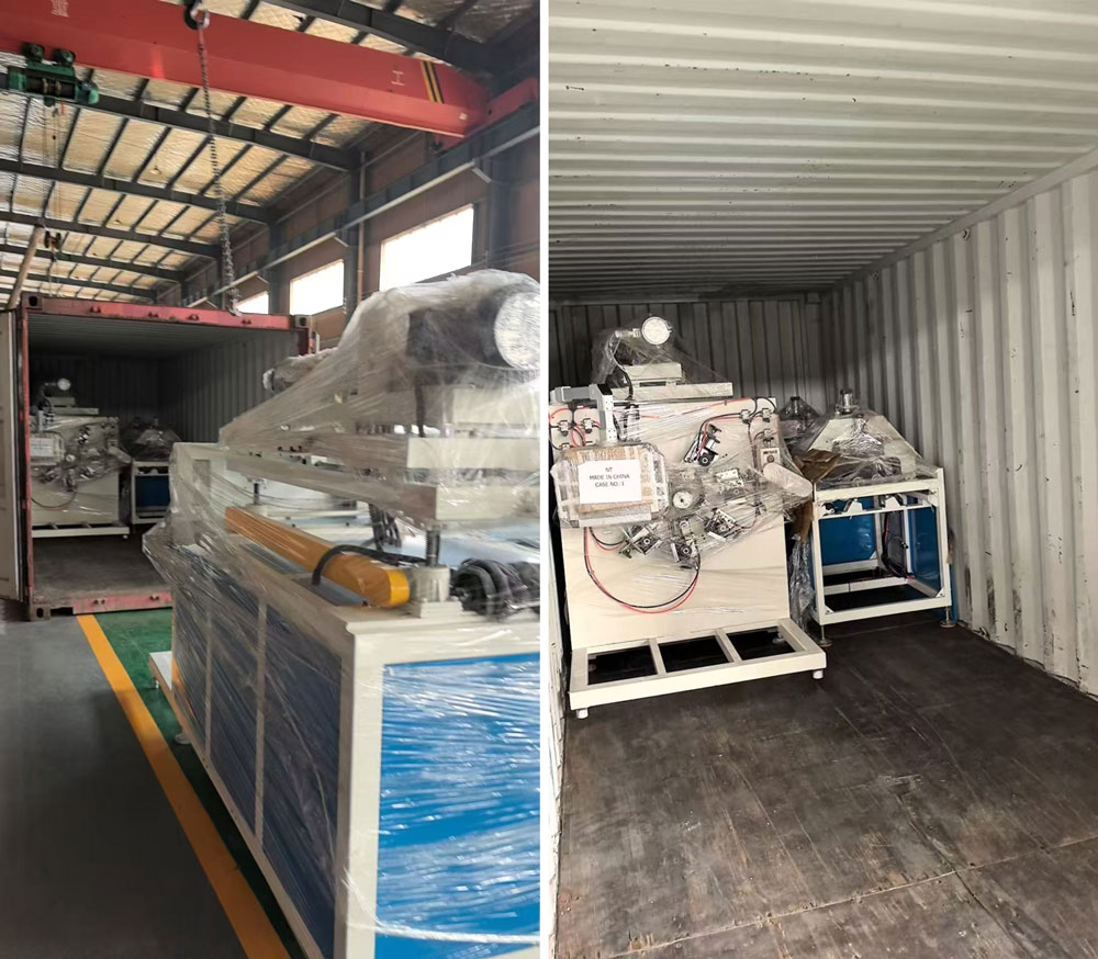 WINDING PIPE EXTRUSION LINE DELIVERLY TO TAI WAN CUSTOMER AGAIN